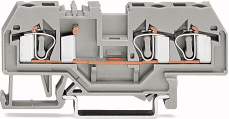 Wago Złączka szynowa 3-przewodowa 4mm2 szara (281-681)