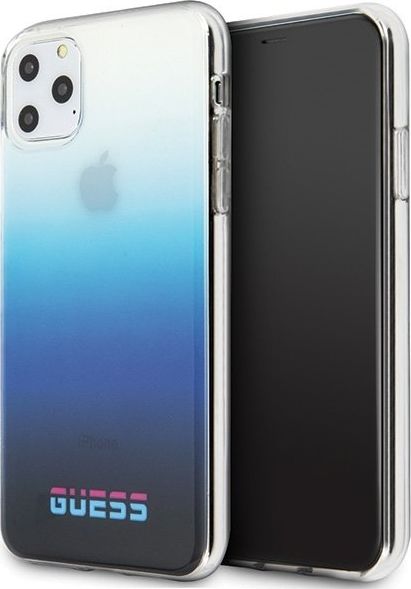 Guess Guess GUHCN65DGCNA iPhone 11 Pro Max niebieski/gradient blue hard case California uniwersalny