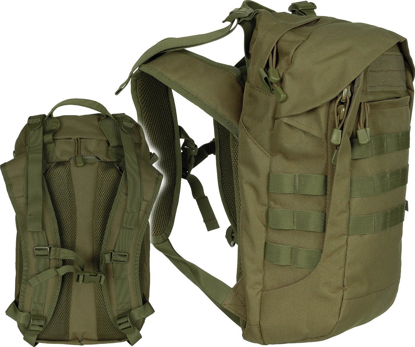 Plecak turystyczny MFH Assault 17L - Wszechstronny Plecak Taktyczny Kolor Zielony