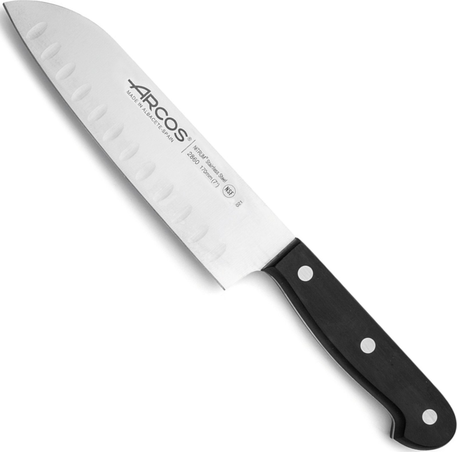 Arcos Nóż Santoku ze szlifem kulowym UNIVERSAL dł. 170/290 mm Nóż Santoku ze szlifem kulowym UNIVERSAL dł. 170/290 mm