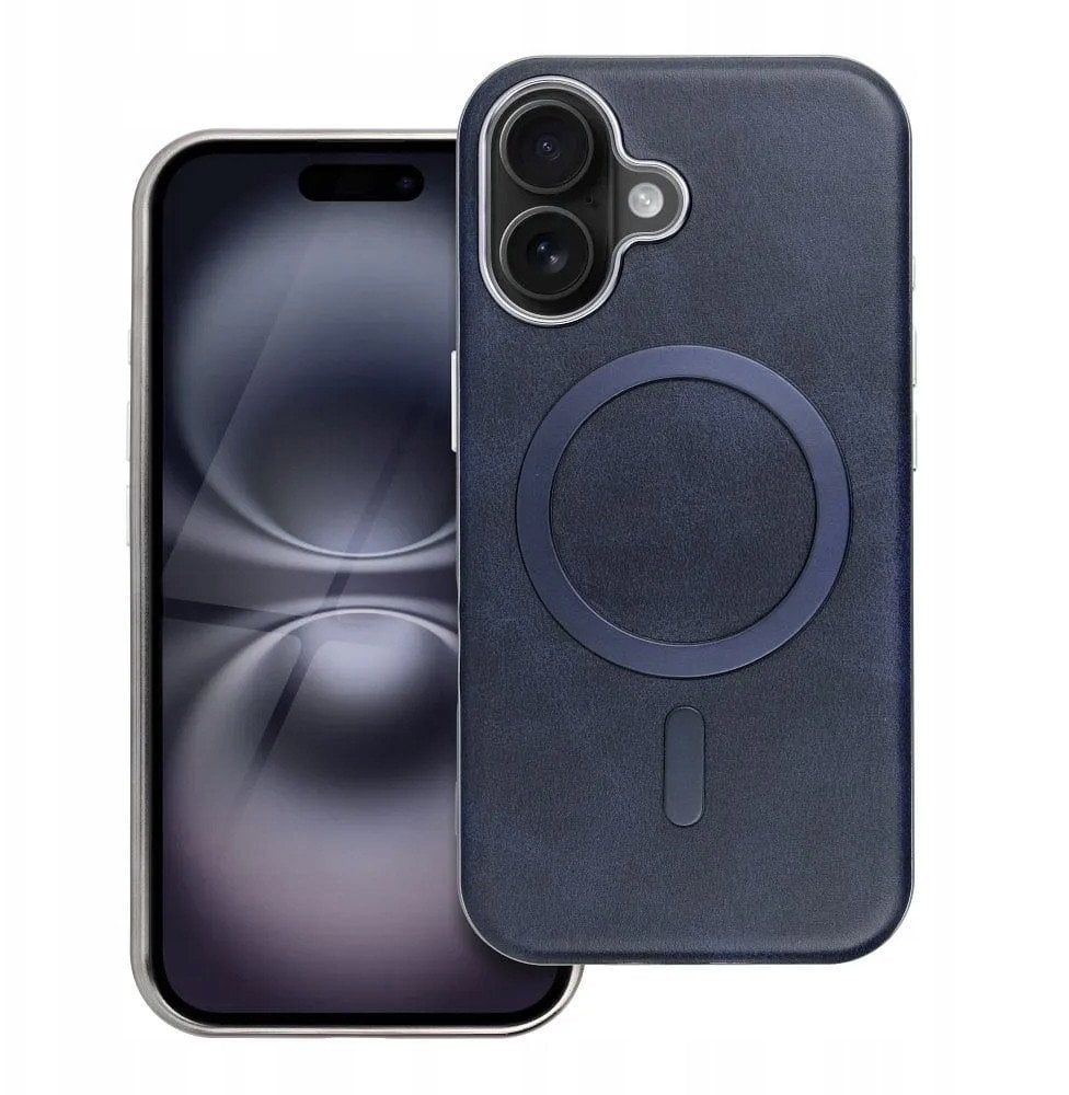 Futerał GENTLEMAN MAG COVER kompatybilny z MagSafe do IPHONE 16 PRO granatowy