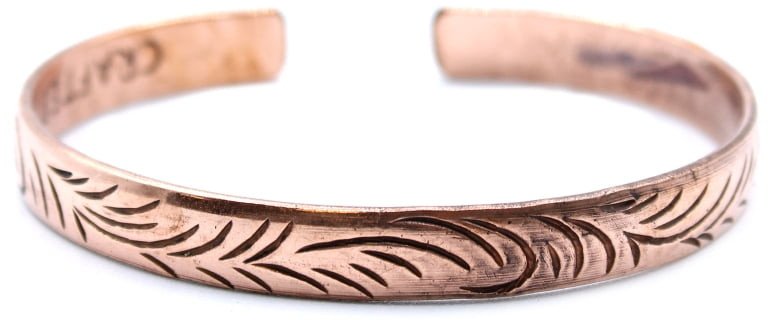 Miedziana Tybetańska Bransoletka - Wąskie Wiry