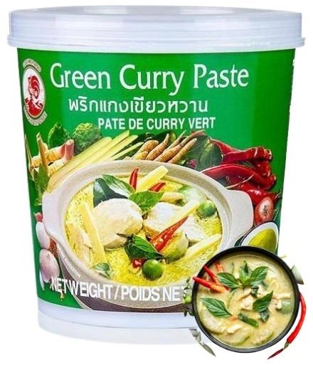 Cock Brand Pasta zielona ostra przyprawa curry tajska 200g