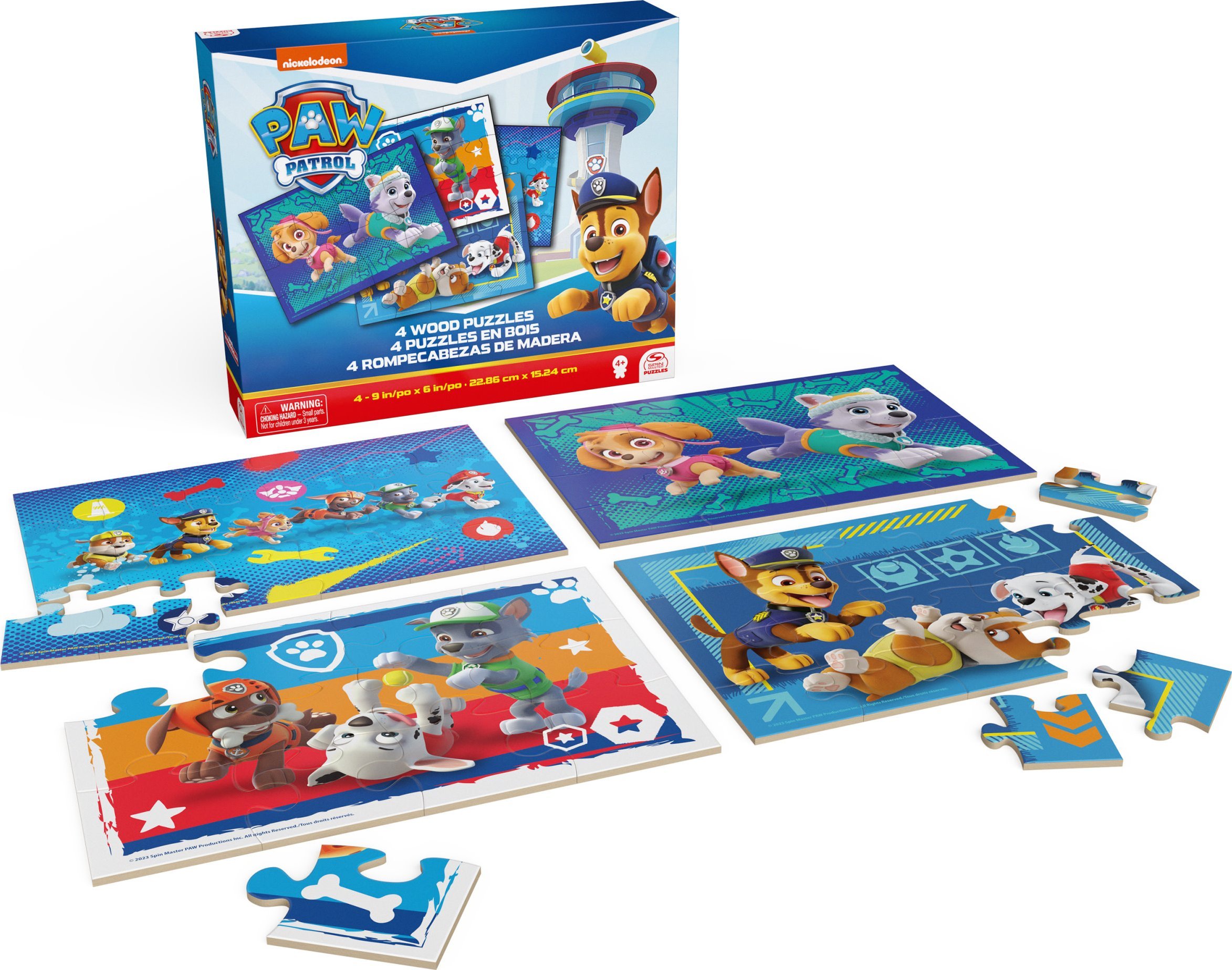 SPINMASTER GAMES SPINMASTER GAMES puzzle set Paw Patrol, 4 puzzles, 6066803
