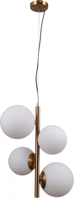 Lampa wisząca Italux Nowoczesna lampa wisząca LED Ready mosiądz Italux Riga kule PND-44213-4-HBR