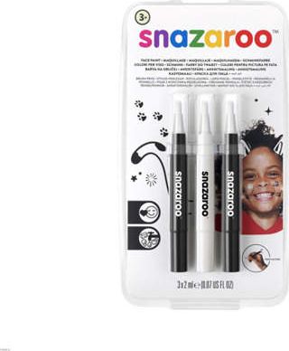 Akson Snazaroo Pisaki do twarzy i ciała zestaw Czarno-Biały uniw