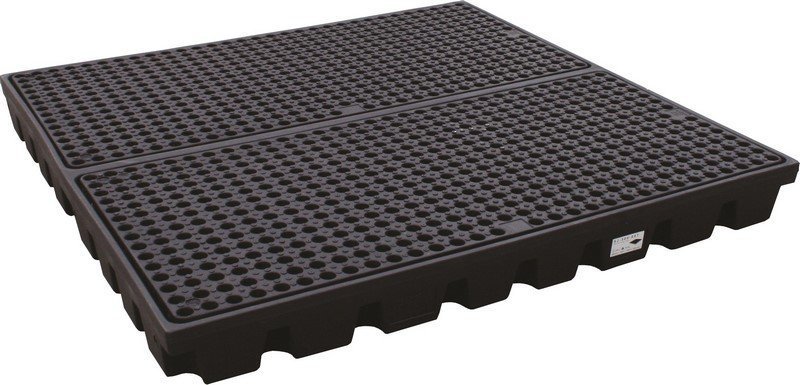 Topserw Paleta wychwytowa na 4 beczki o pojemności 232 l, wym. 1600 x 1600 x 150 mm