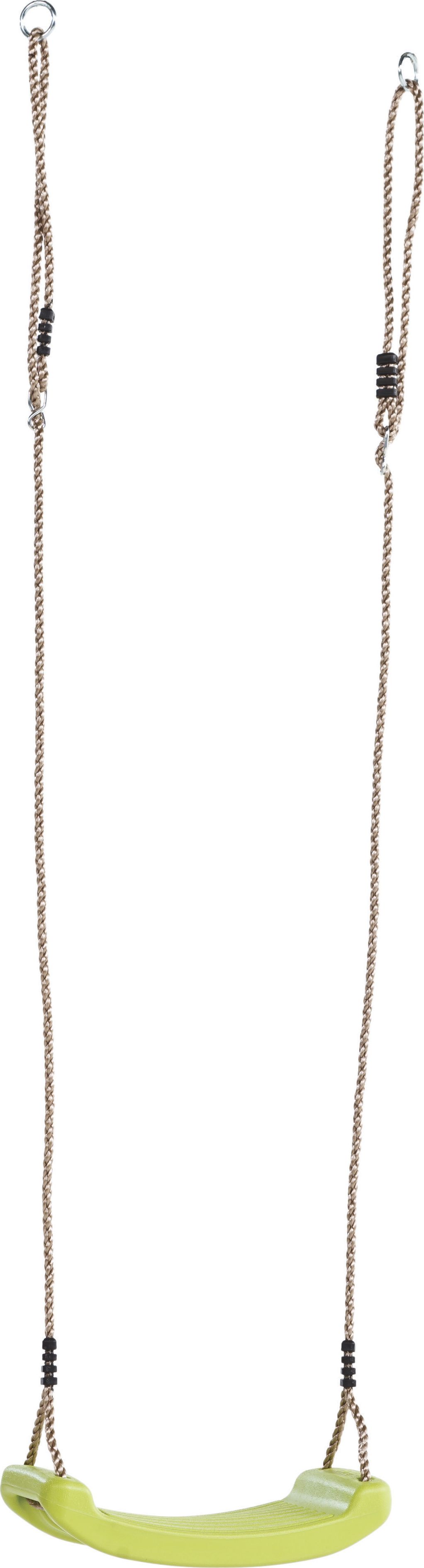 Huśtawka KBT Huśtawka ogrodowa deska wraz z linami o regulowanej wysokości - zielone jabłuszko