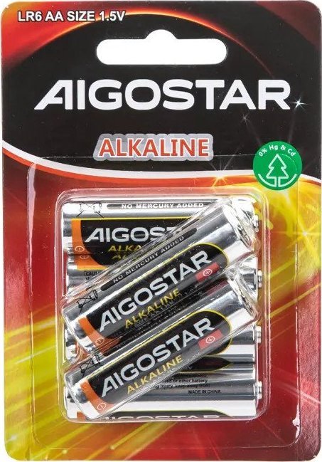 Aigostar Bateria alkaliczna LR6 AA 1.5V 6 szt. Bateria alkaliczna LR6 AA 1.5V 6 szt.
