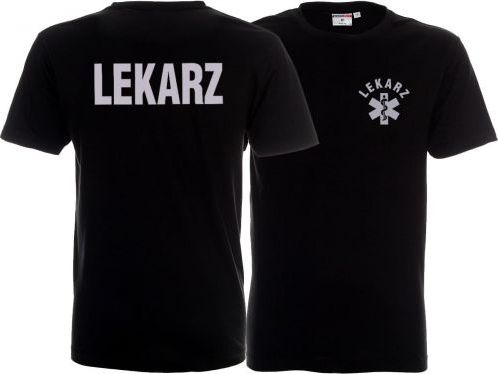 LPP - Promostars Koszulka ratownicza czarna męska odblaskowa FUNKCYJNA