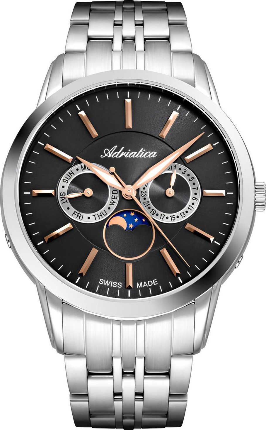 Zegarek Adriatica Zegarek męski Adriatica A8306.51R7QF srebrny