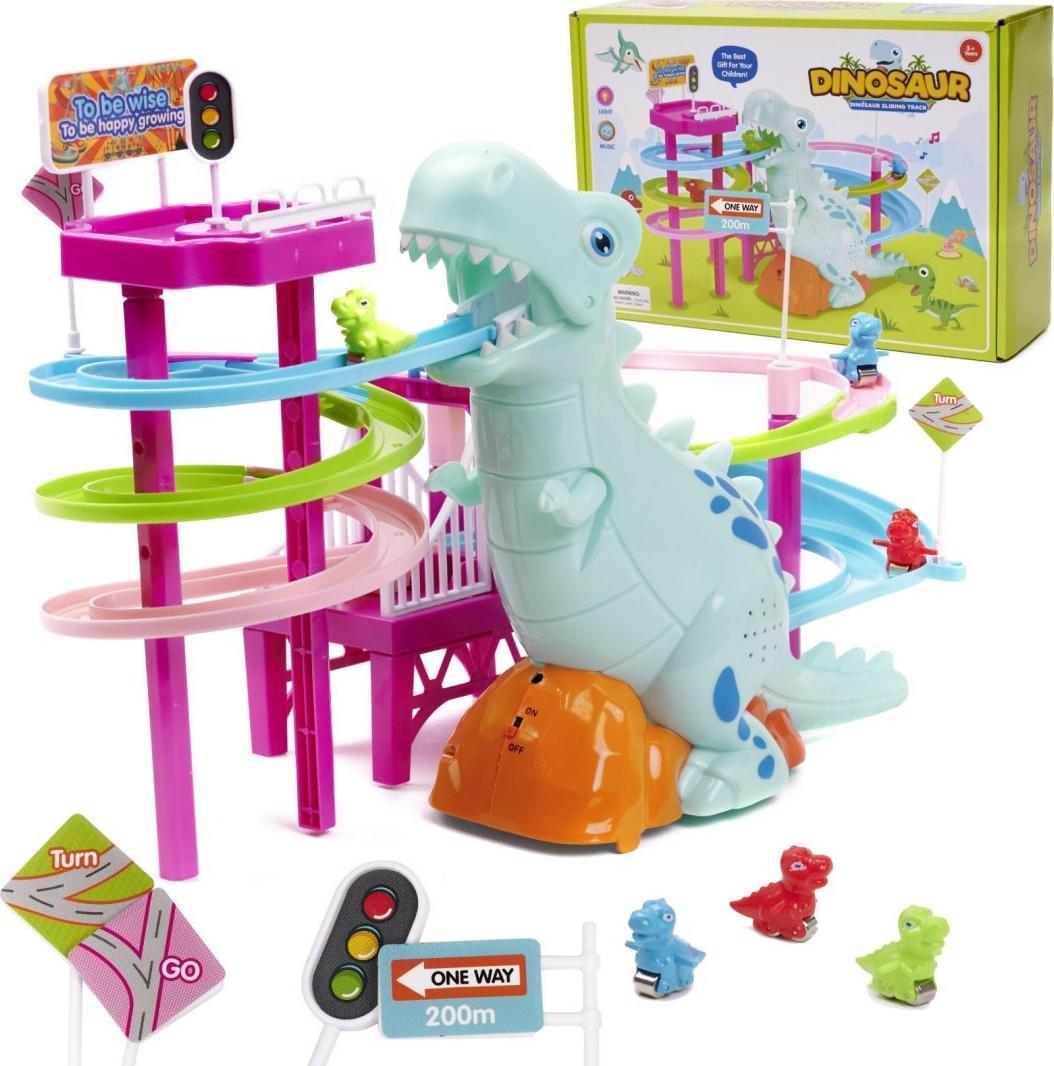 DWM WYŚCIG DINOZAURÓW TOR DINOZAUR DŹWIĘKI ŚWIATŁA