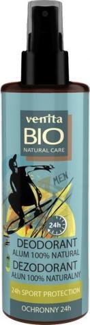 Venita Venita Bio Vegan Dezodorant Men Ałun 100% Natural 100 g - ochronny 24 h