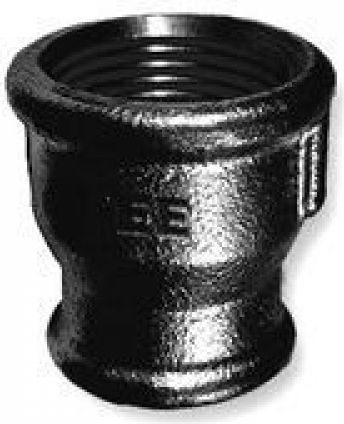 Odlewnia Zawiercie Mufa redukcyjna 11/2 x 3/4" czarny