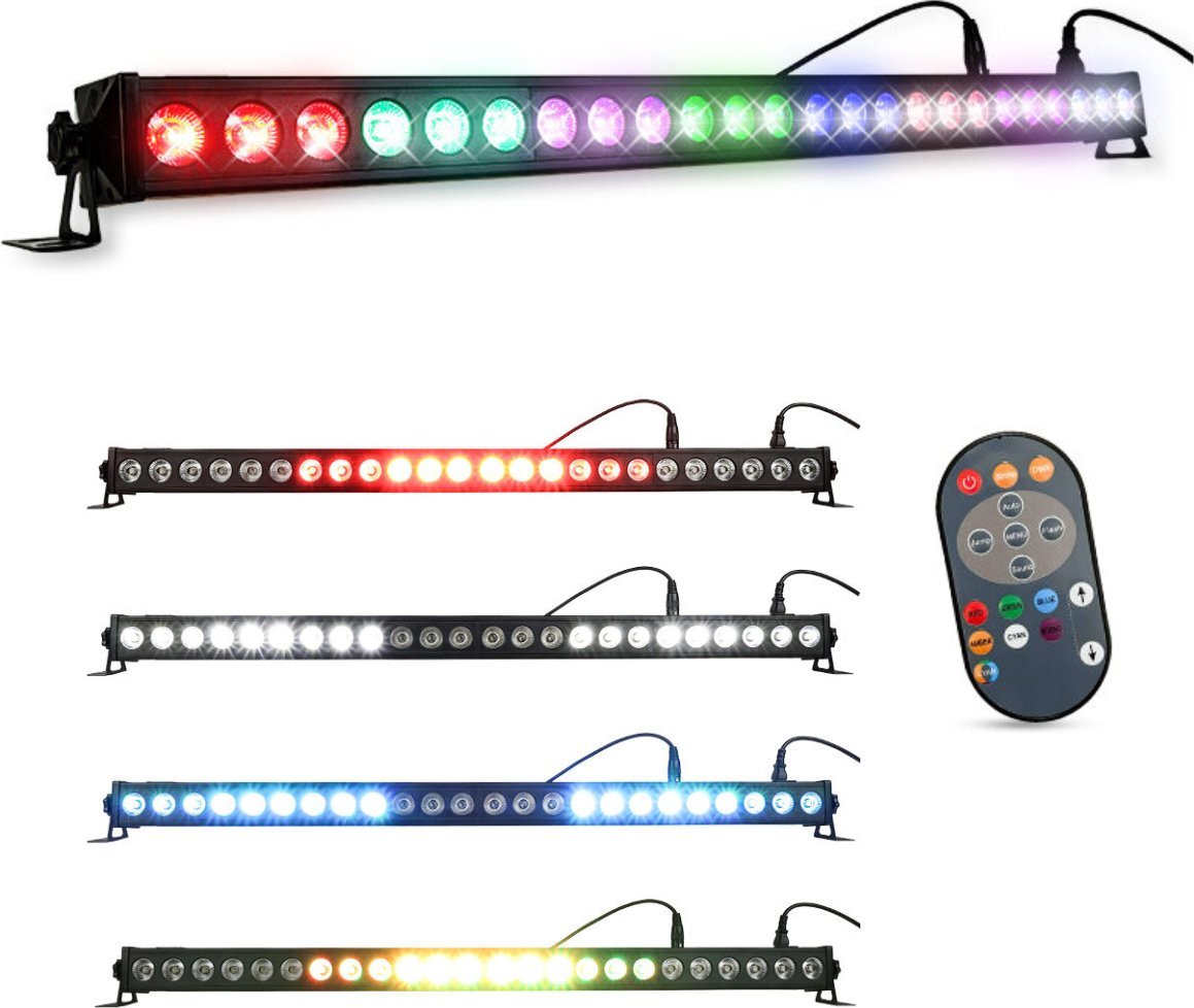 LIGHT4ME LIGHT4ME DECO BAR 24 RGBW V2 IR listwa oświetleniowa belka LED oświetlenie sceniczne pilot