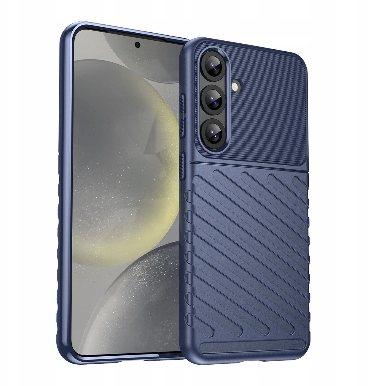 Thunder Case etui do Samsung Galaxy S25+ silikonowy pancerny pokrowiec- niebieskie