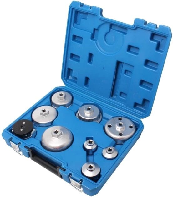 Rockforce Zestaw ściągaczy filtrów oleju 3/8", 9prz.