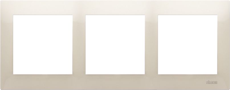 Kontakt-Simon Ramka 3-krotna 54 Premium do puszek karton-gips kremowy (DRK3/41)