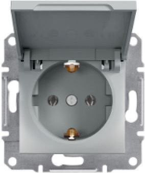 Schneider Electric Gniazdo pojedyncze Asfora uziemienie schuko z ramka stalowy (EPH3100362)