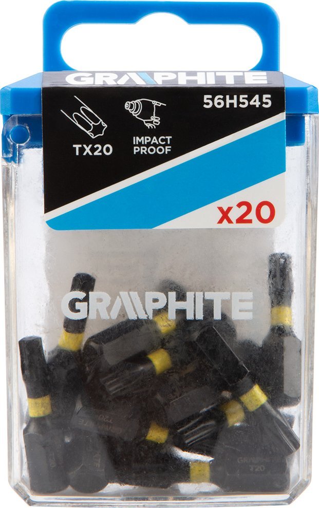 Graphite Bity udarowe TX20 x 25 mm, 20 szt.