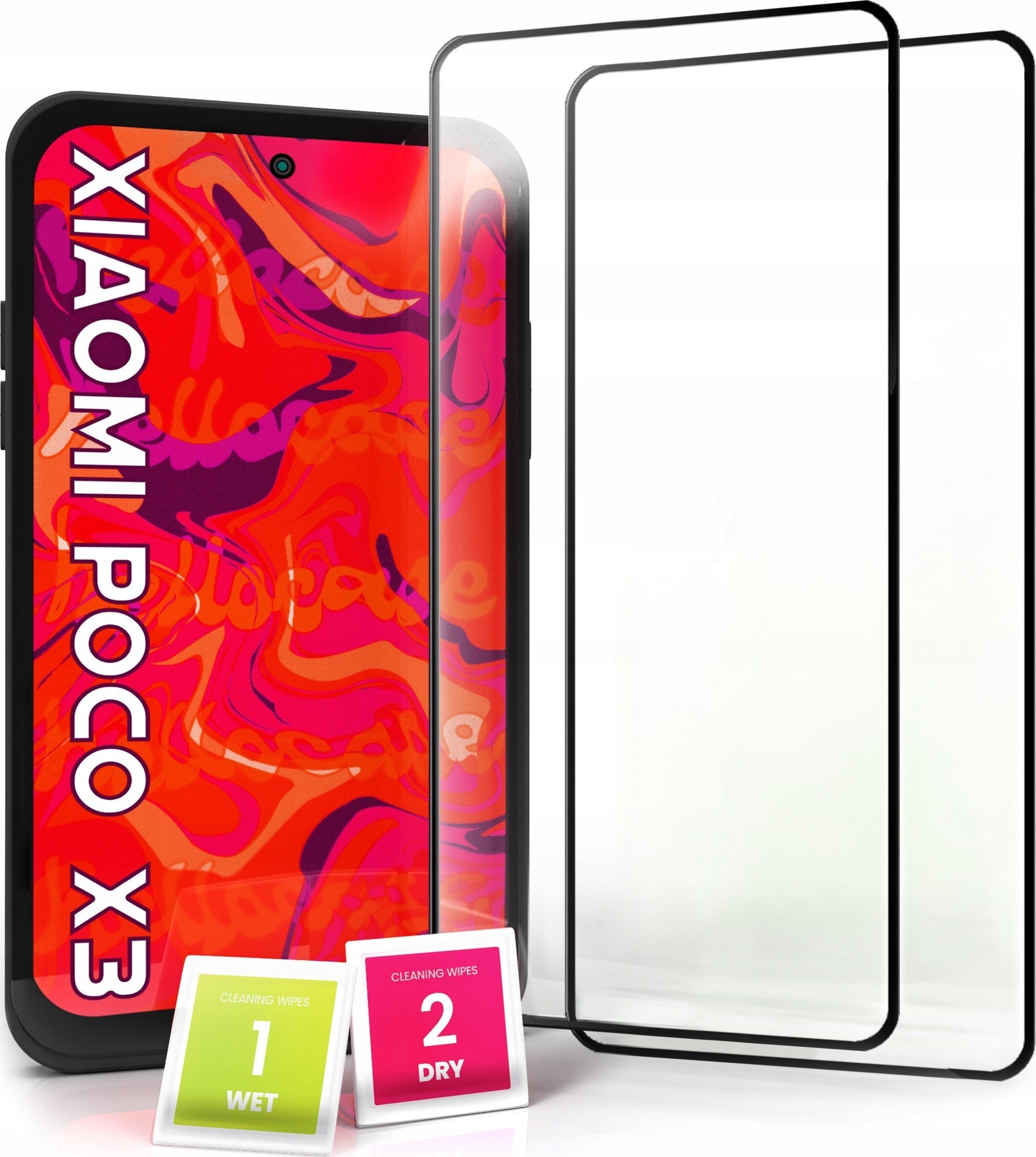 2-pak Szkło Hartowane do Poco X3 / Pro / NFC / Redmi Note 10 Pro / Max 5D