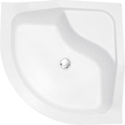 Brodzik Besco Oliver II półokrągły narożny 80 cm x 80 cm (BAO-80-II)