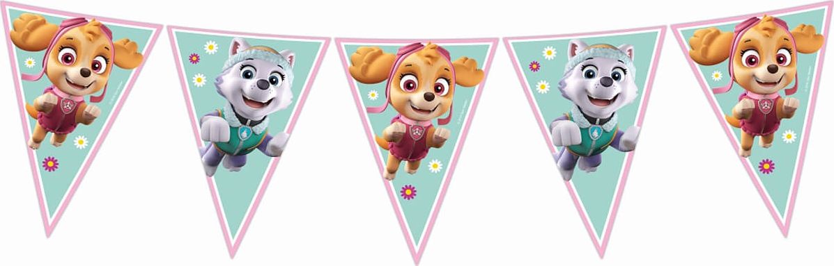 PROCOS Baner flagi Psi Patrol Skye i Everest - 230 cm - 1 szt. uniwersalny