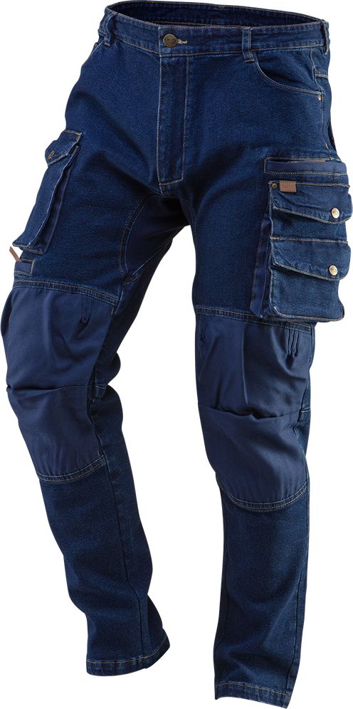 Neo Spodnie robocze DENIM, wzmocnienia na kolanach, rozmiar XXL