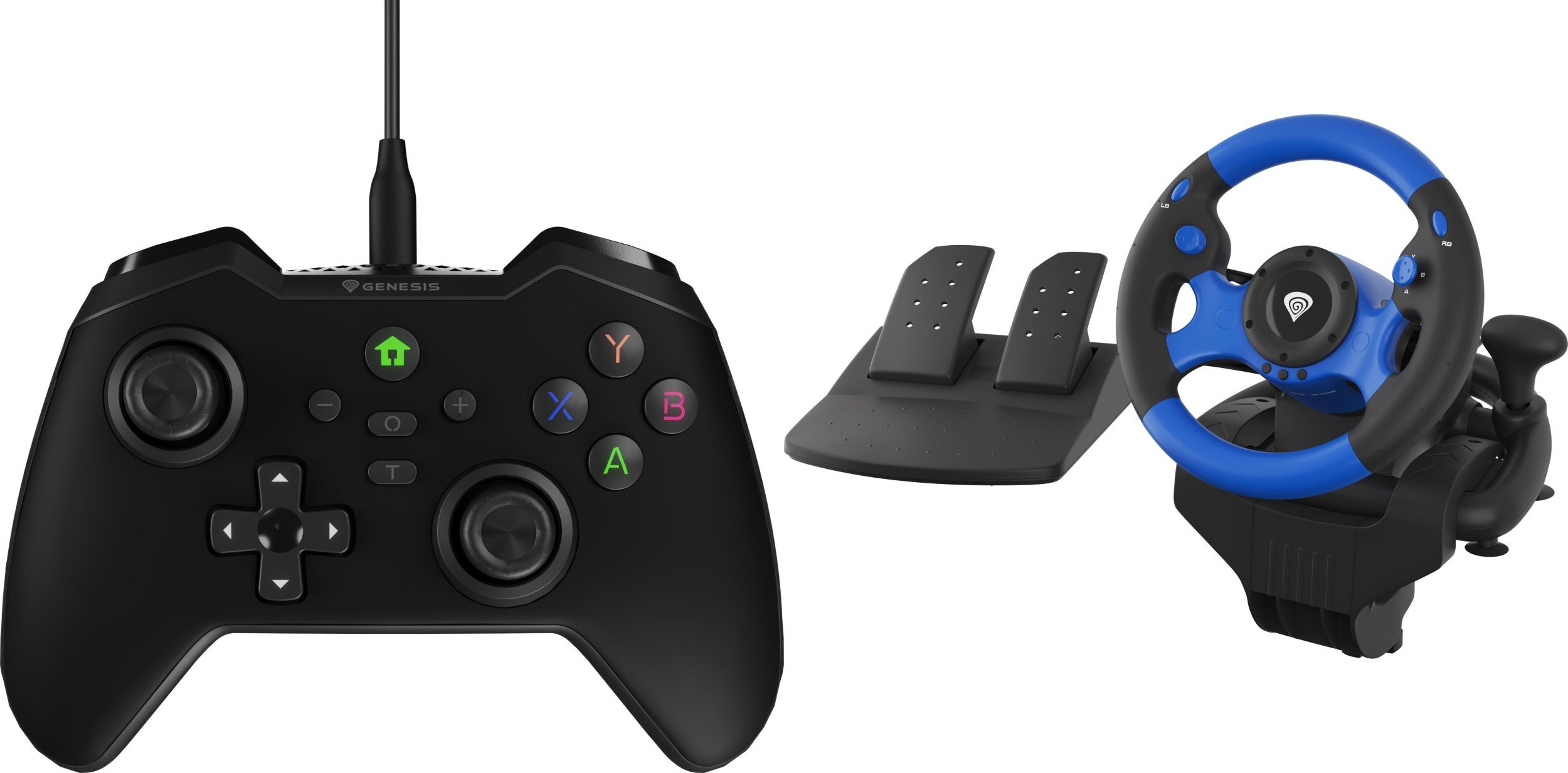 Pad Genesis MANGAN 300 Czarny (NJG-2103) + Kierownica Seaborg 350