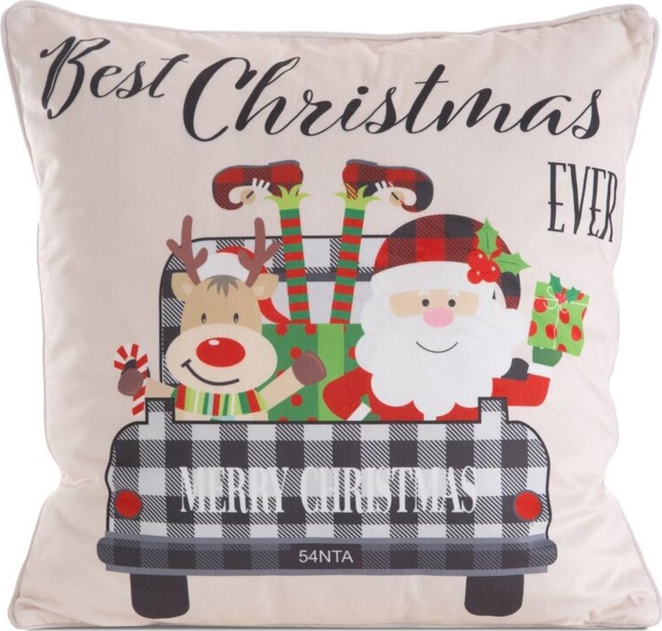 Eurofirany POSZEWKA ŚWIATECZNA 127 45 X 45 CM CZERWONY