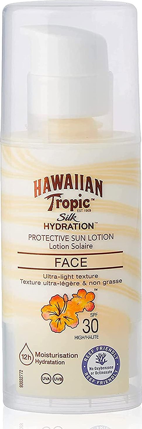 Hawaiian Tropic Krem Przeciwsłoneczny do Twarzy Silk Air Soft Hawaiian Tropic Silk Air Soft Face Spf 30 50 ml Spf 30