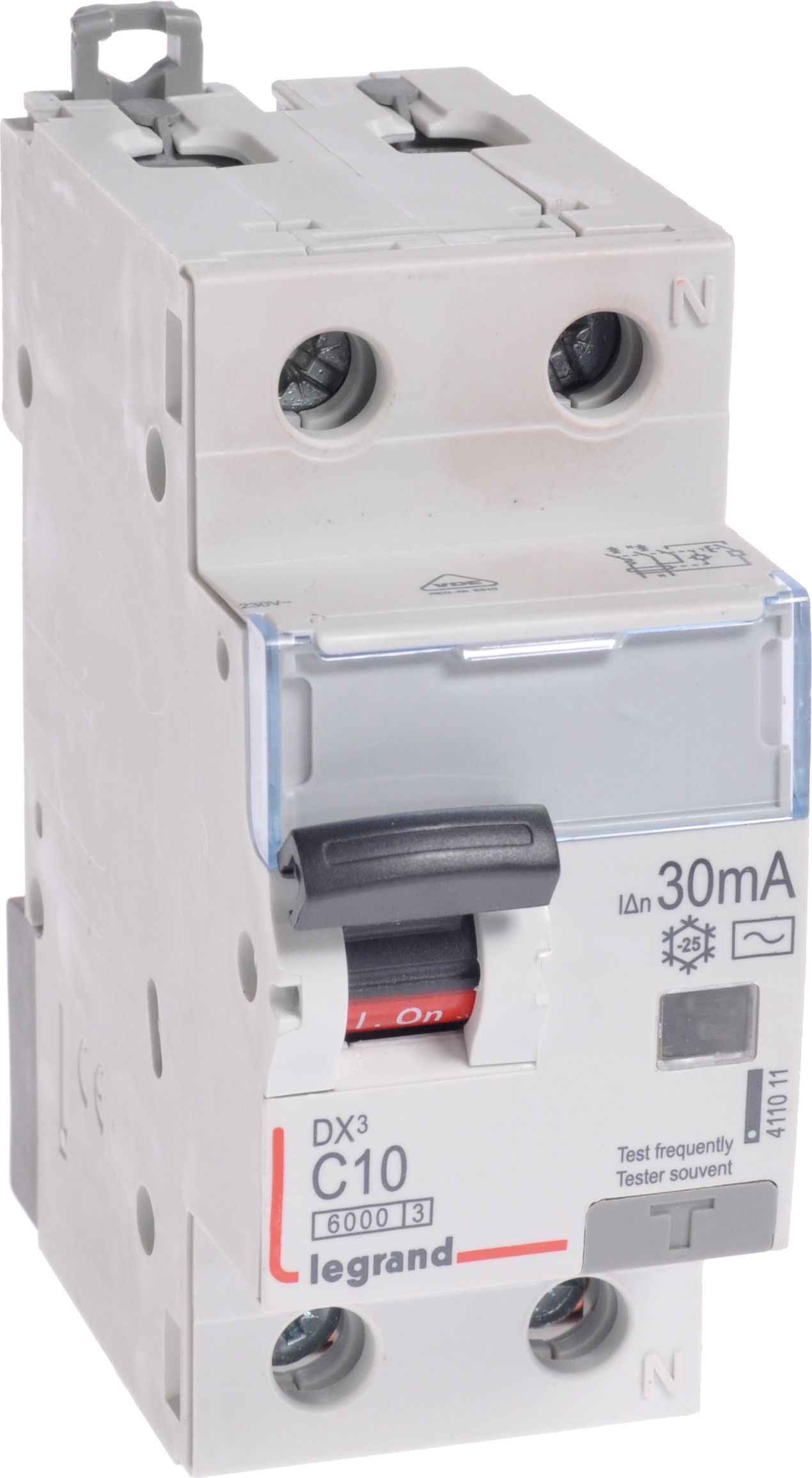 Legrand Wyłącznik różnicowo-nadprądowy 2P 10A C 0,03A typ AC P312 - 411011