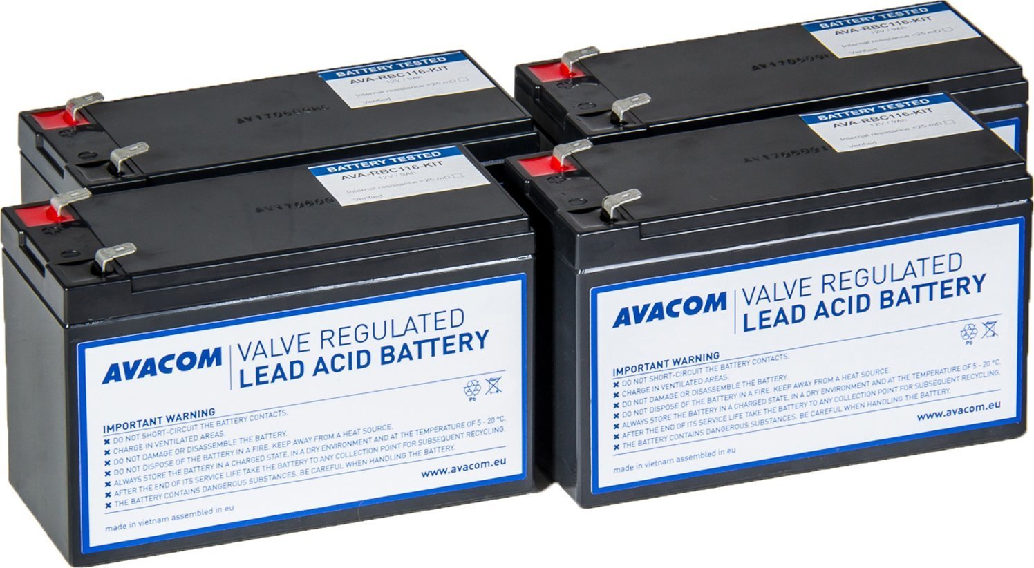 Avacom AVACOM zestaw baterii do renowacji RBC116 (4 szt baterii)