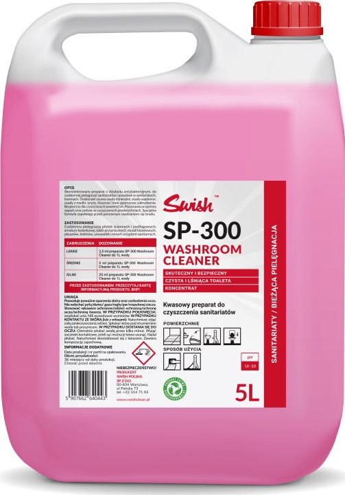 Swish Swish SP - 300 Płyn do czyszczenia łazienek 5 l