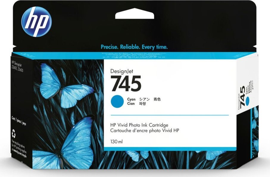 Tusz HP HP 745 - Cyan - Original - DesignJet - Ink Cartridge (F9J97A)