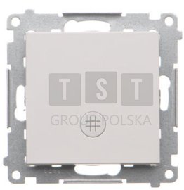 TW7L.01/114 Simon 55 Łącznik krzyżowy z podświetleniem LED piktogram schody (moduł) 10 AX, 250 V, szybkozłącza Jasnoszary mat TW7L.01/114