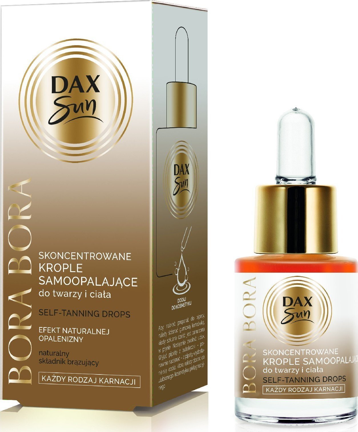 DAX_Sun Bora Bora skoncentrowane krople samoopalające do twarzy i ciała 15ml