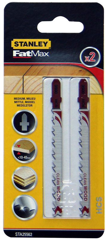 Stanley Brzeszczoty FATMAX do wyrzynarki T 2szt. do drewna STA25562