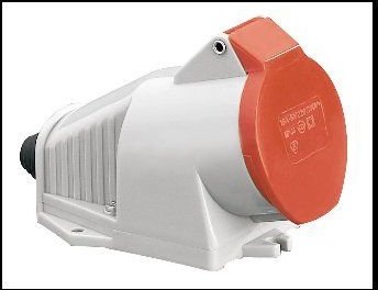 Polam Nakło Gniazdo 16A 3P+N+Z IP44 izolowane stałe 220/380V 2622-126