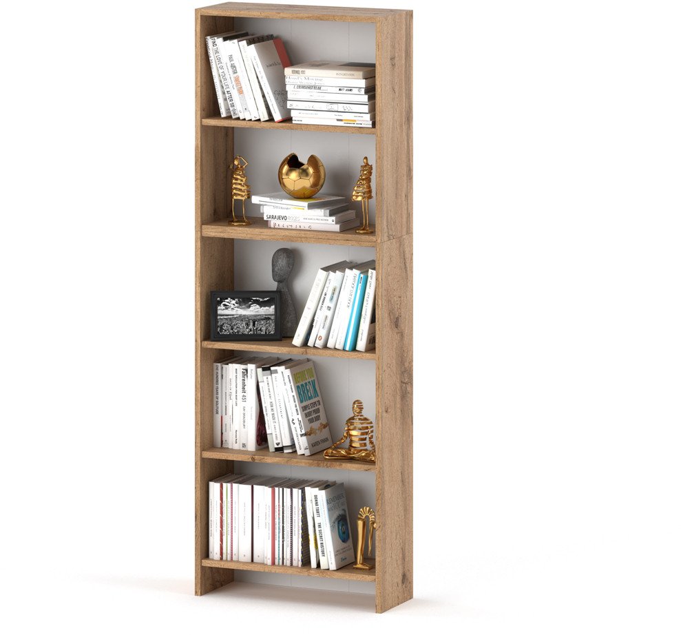 Regał Na Segregatory Książki Pella 70cm Dla Dzieci Na Zabawki Dąb Wotan