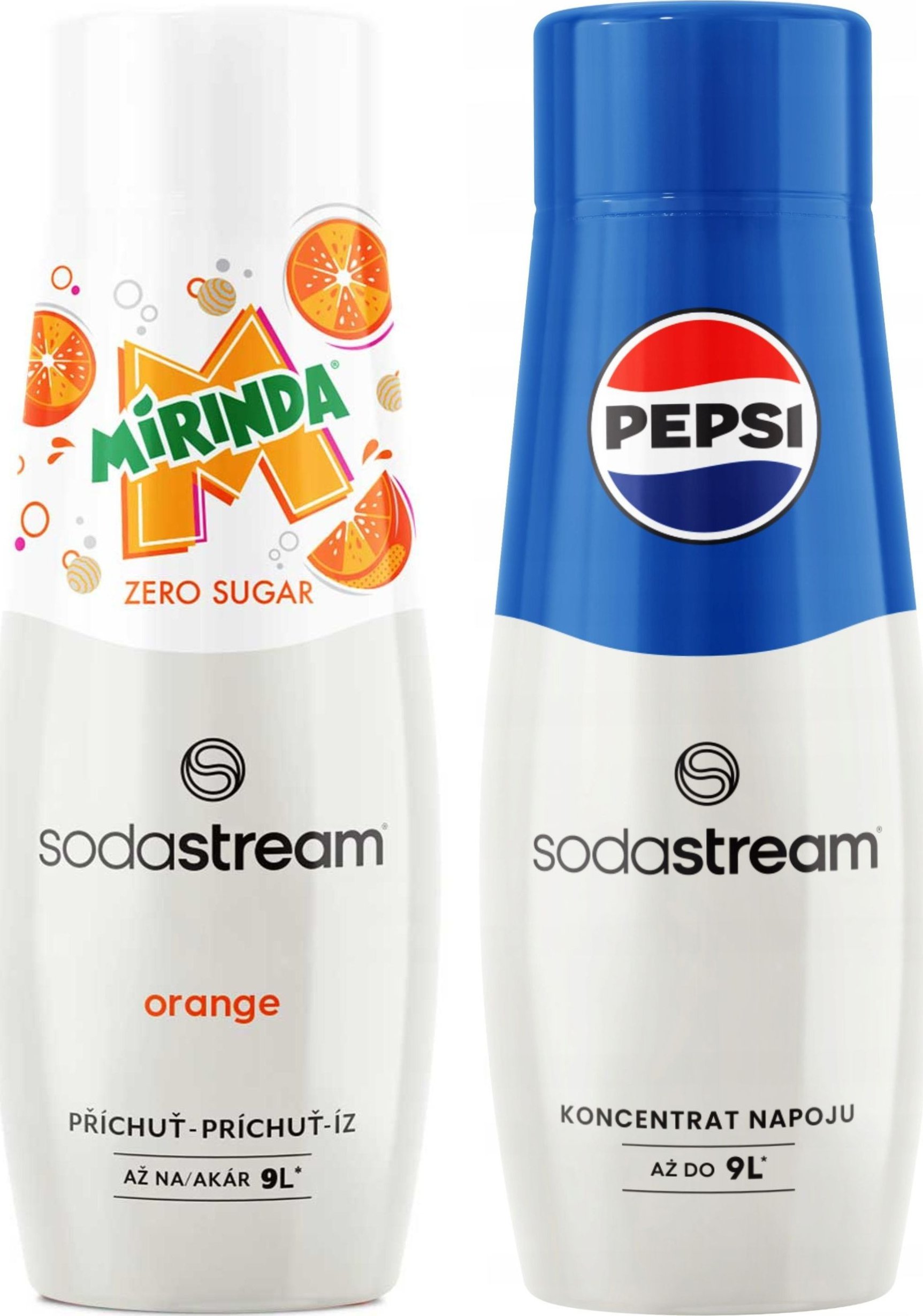 SODASTREAM Mirinda Zero + Pepsi zestaw syropów do saturatora 2 szt.