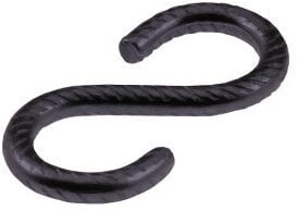 S-HOOKS 4,0X35 RUST BLACK/ 7PCS