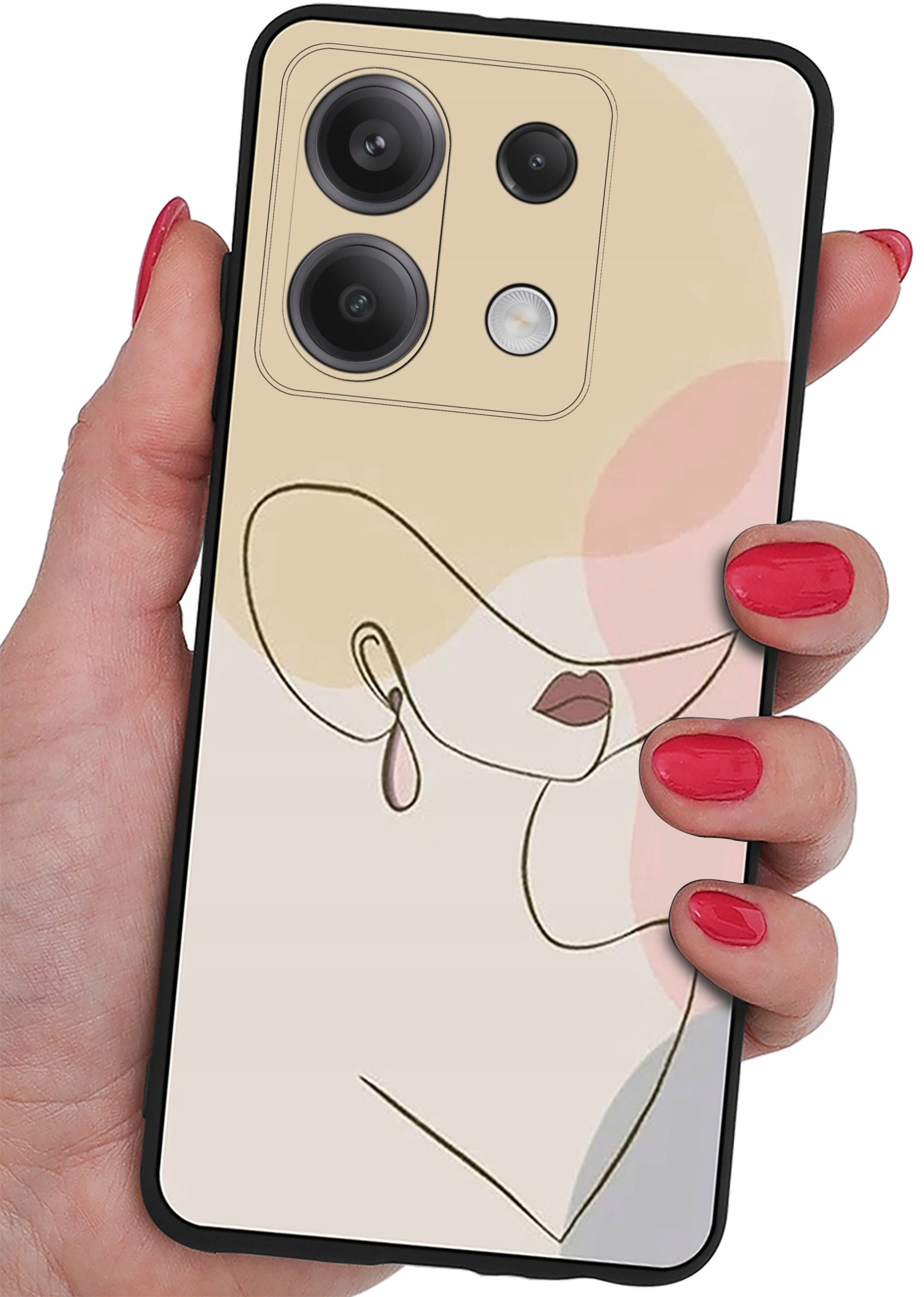 Etui do Xiaomi Redmi Note 13 5G CASE WZORY SOFT MATT PLECKI + SZKŁO 9H