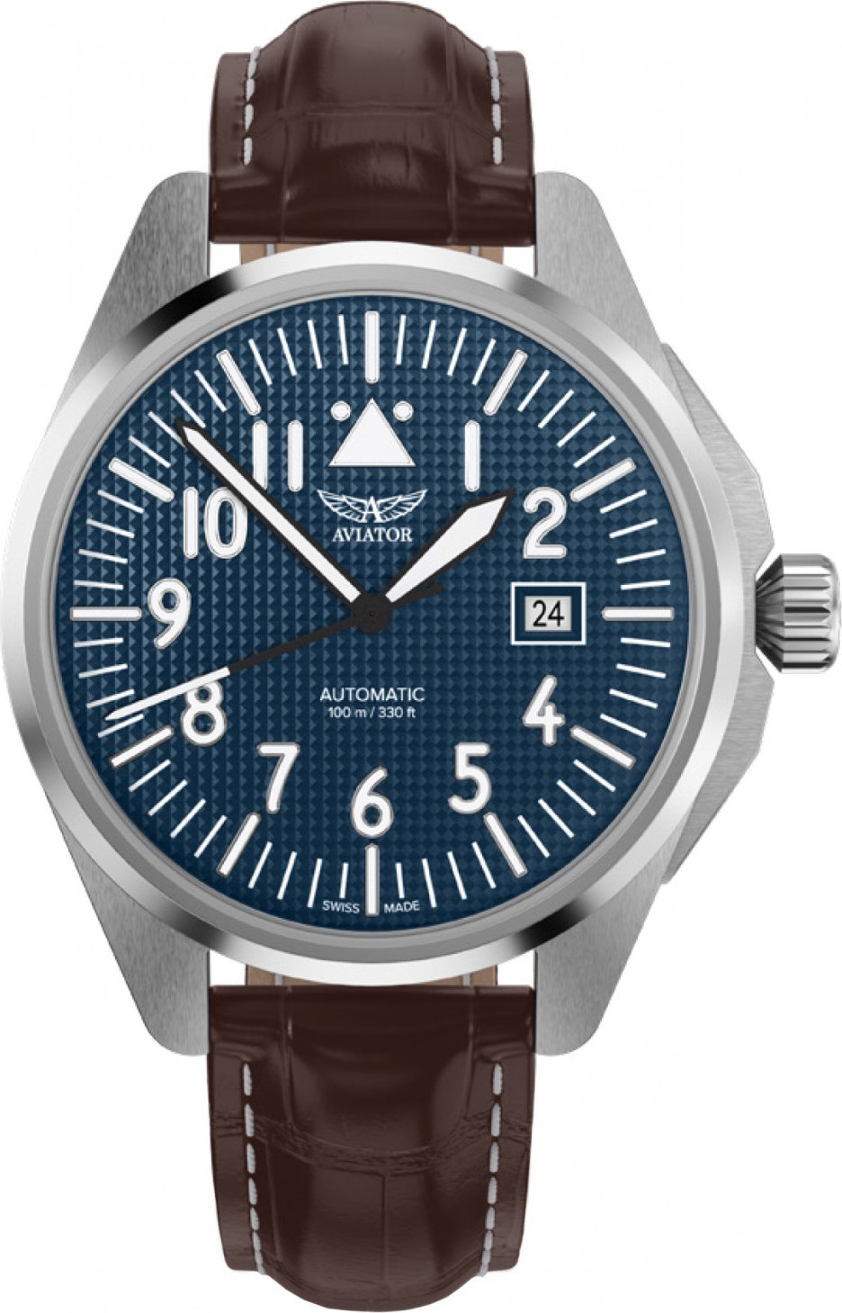 Zegarek Aviator Zegarek męski Aviator V.3.39.0.334.4 brązowy