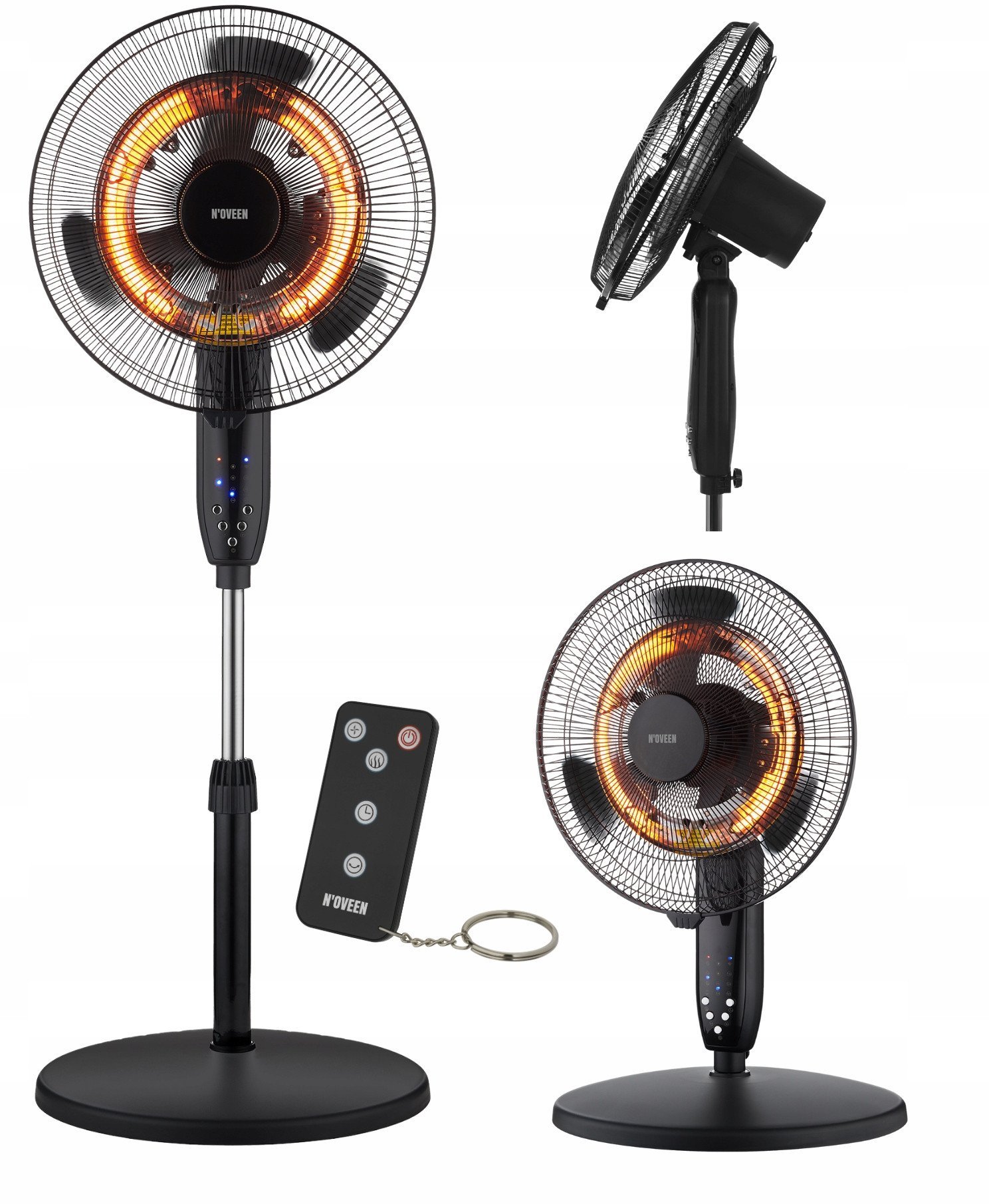 Wentylator 2 w 1 z funkcją grzania 16”/40 cm NOVEEN F740 TuYa