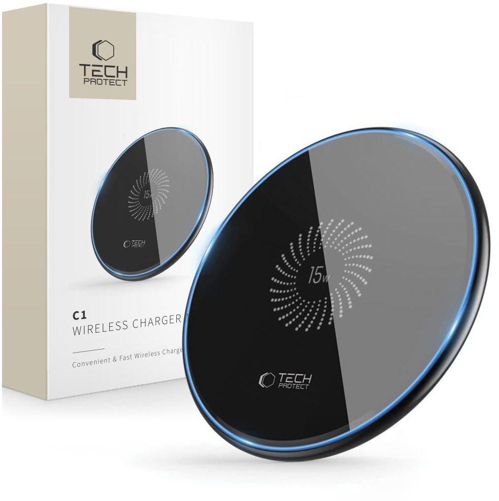 Ładowarka Alogy Ładowarka indukcyjna bezprzewodowa 15W - czarna