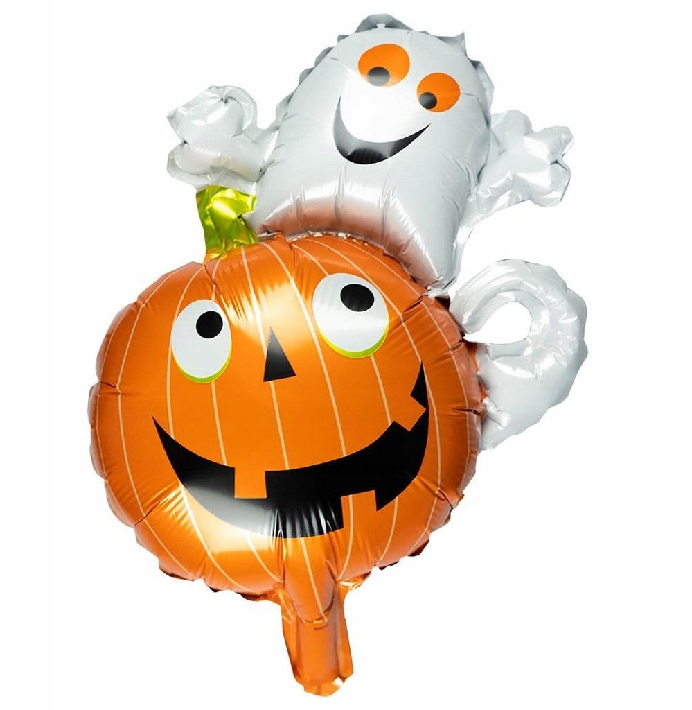 Balon foliowy dynia i duszek 27cm