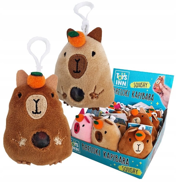 Kapibara squishy z zawieszką 12/disp STN9544 99544