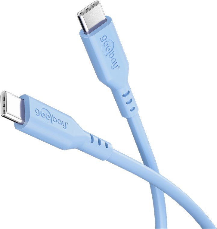 Kabel USB Goobay USB-C - USB-C 1.5 m Niebieski (RB77741)