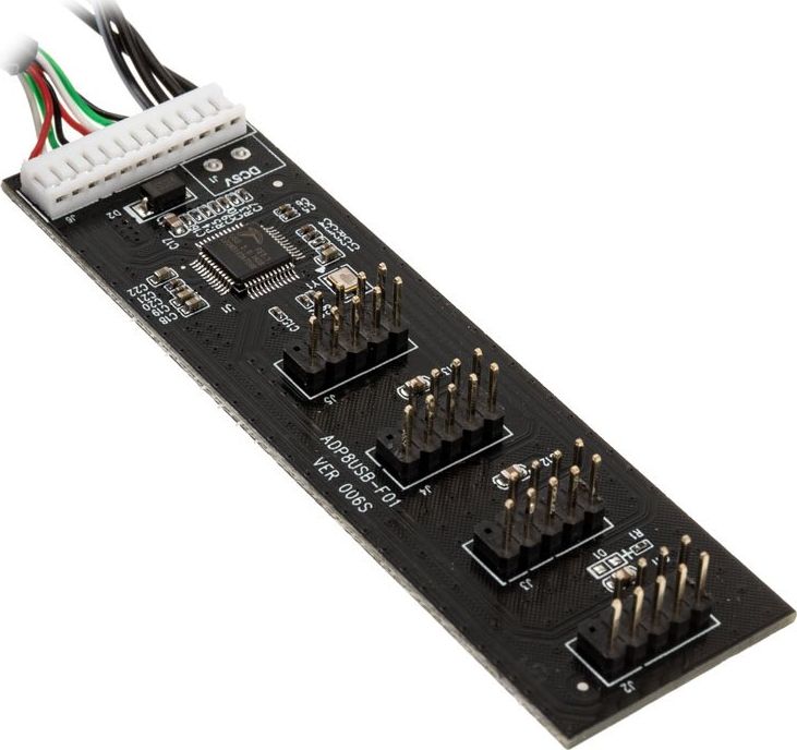 Kolink Wewnętrzny HUB 4x USB 2.0 60cm (ZUUS-365)